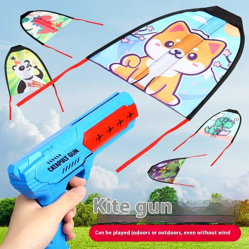 Kite Gun Rubber Band Gliding Children's Aircraft Toy