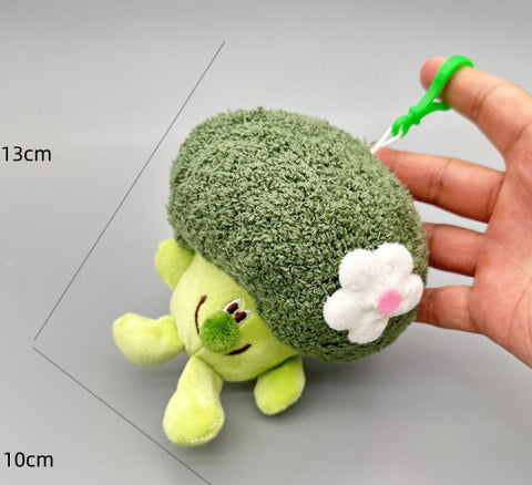 Funny Vegetable Series Onion Ginger And Garlic Pendant Brocoli Keychain