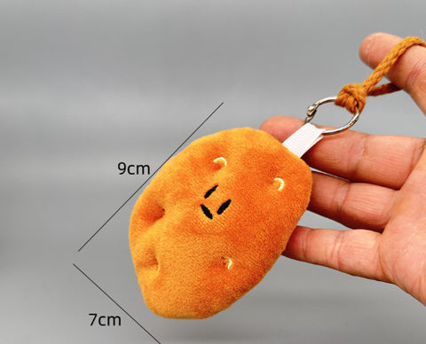 Funny Vegetable Series Onion Ginger And Garlic Pendant Brocoli Keychain