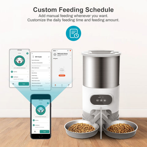 Feeder Dog Timing Recording 45L Double Meal