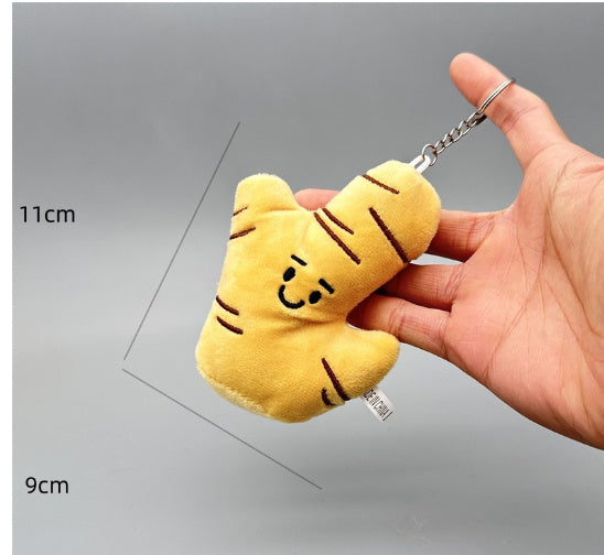 Funny Vegetable Series Onion Ginger And Garlic Pendant Brocoli Keychain