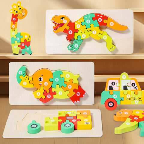 Puzzle Model Baby Cognitive Young Children Education Toy