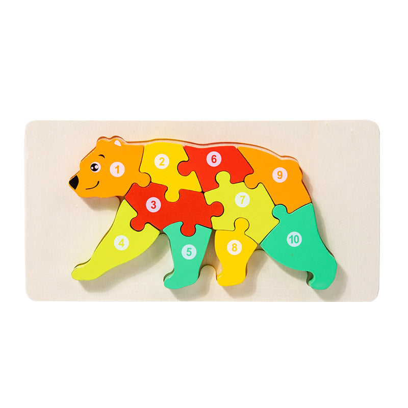 Puzzle Model Baby Cognitive Young Children Education Toy