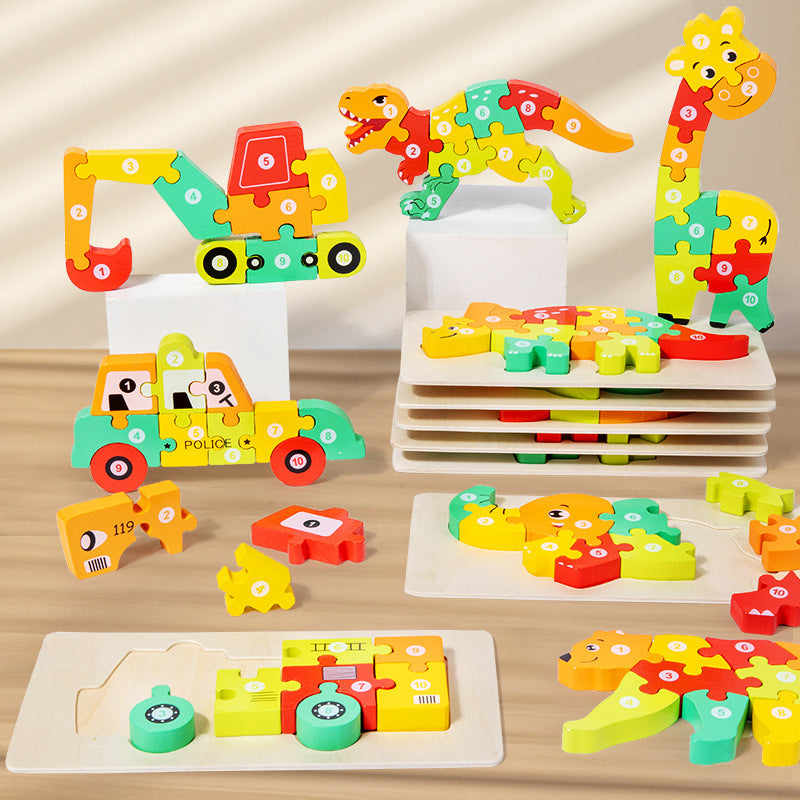 Puzzle Model Baby Cognitive Young Children Education Toy