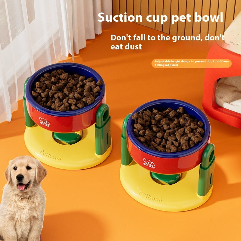 Suction Cup Pet Bowl Adjustable Lifting
