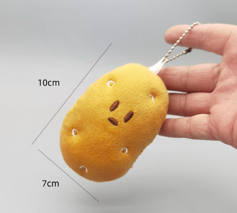 Funny Vegetable Series Onion Ginger And Garlic Pendant Brocoli Keychain