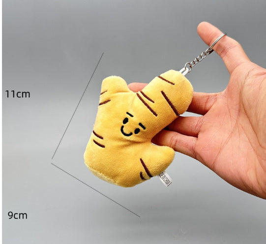 Funny Vegetable Series Onion Ginger And Garlic Pendant Brocoli Keychain